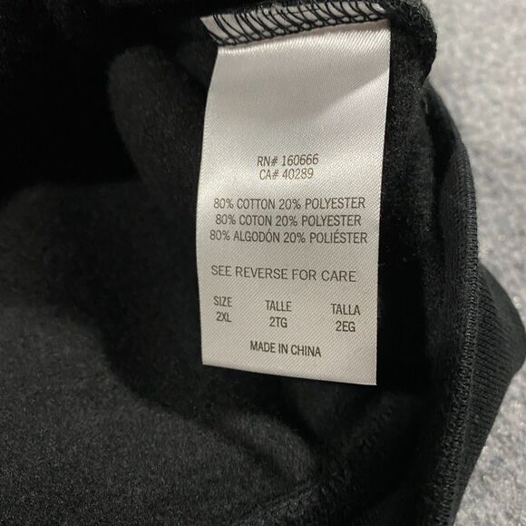 Los Angeles LA Kings Wordmark Logo New Era Hoodie Womens 2XL Black NHL Hockey - Picture 15 of 16